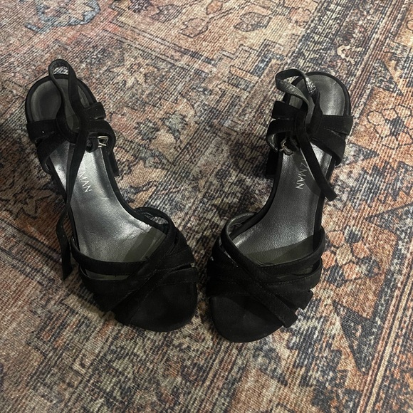 Stuart Weitzman Size 6 Suede Heeled Sandals - Picture 2 of 5